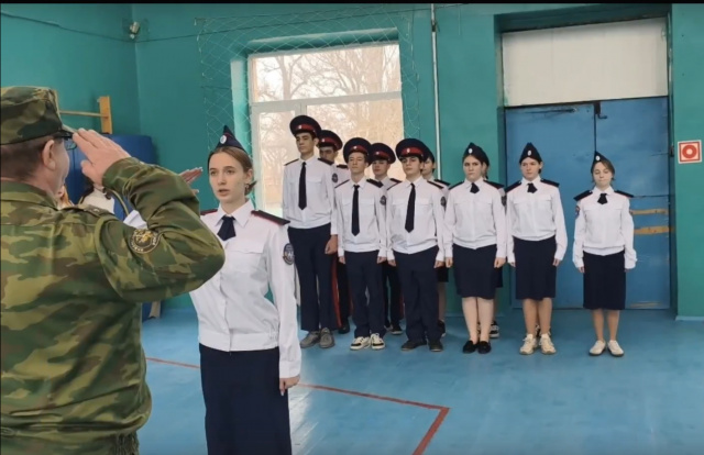 Смотр строя и песни 2026 - МБОУ Лакедемоновская СОШ